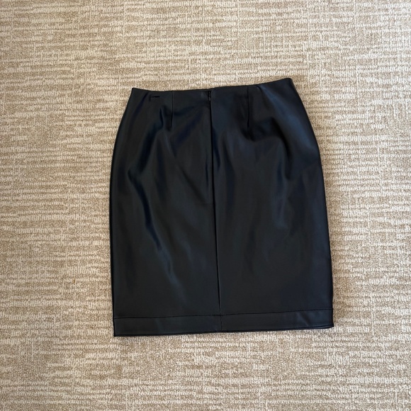 Ann Taylor Leather-like Pencil Skirt - Picture 3 of 5